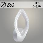 Бра LI9827A/1 WT белый LED 12W 3000-6500K d230, HN23