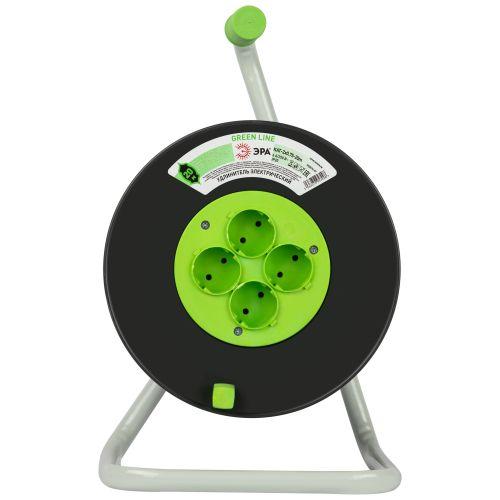 Удлинитель на пластик. катушке 4х20м без заземл. KAT-2x0.75-20m Greenline ПВС 2х0.75 Эра Б0065069