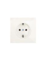Розетка 1-мест. с/з ПБТ СП ZIMA IP20 16А безвинт. зажим слон. кость LEZARD 704-9088-122BQC