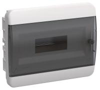 Корпус ЩРВ-П-12 TEKFOR IP41 черн. прозр. дверь пластик. IEK TF5-KP12-V-12-41-K01-K03