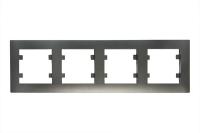 Рамка 4-м Karea RIZZ STAR дым. металлик Makel 88050704