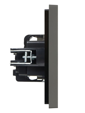 Розетка СП FORTE&PIANO FP315 16А с заземл. защ. шторки винт. крепл. сер. IEK FP-R14-16-K03