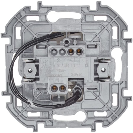 Выключатель 1-кл. Inspiria 10А IP20 250В 10AX с подсветкой/индикацией механизм сл. кость IEK 673611