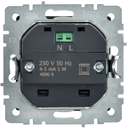 Подсветка светодиодная BRITE встраив. ПЛ20-БрШ механизм шампань IEK BR-FL20-K37