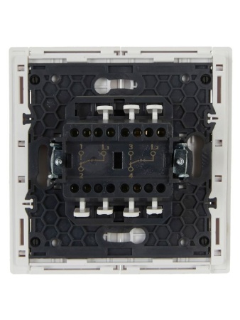 Выключатель проходной 2-кл. СП FORTE&PIANO 10А FP207 бел. IEK FP-V22-0-10-1-K01