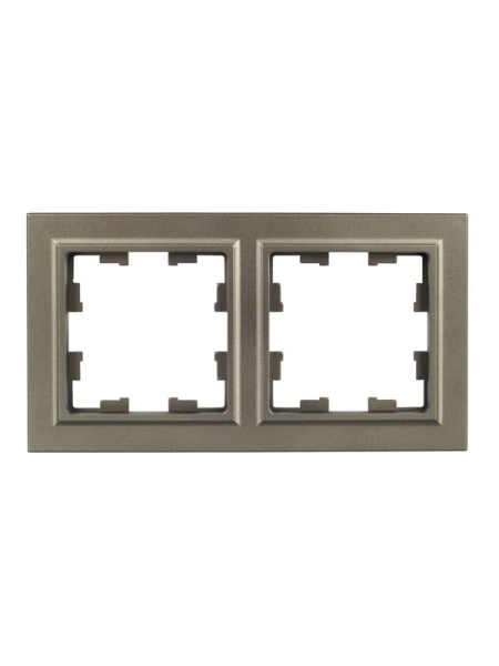 Рамка 2-м BRITE РУ-2-БрШ шампань IEK BR-M22-K37