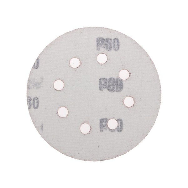 Диск абразивный на ворсовой основе на липучке перфорир. P60 125мм (уп.10шт) Kranz KR-91-1165