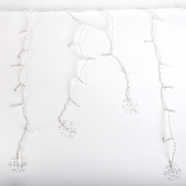 Гирлянда "Бахрома" DICLD-100WW-C 100 теплых бел. светодиодов 1.7х0.5м с насадками SHLights 4690601047205