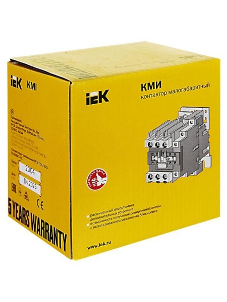 Контактор КМИ-48012 80А 230В/AC3 1НО 1Н3 KARAT IEK KKM41-080-230-11