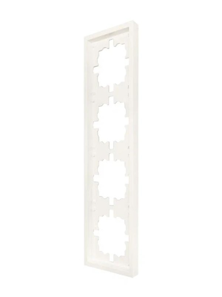 Рамка 4-мест. горизонт. ZIMA слон. кость LEZARD 704-9000-149