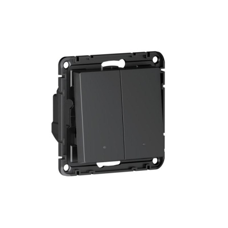 Выключатель 2-кл. AtlasDesign Smart 10А (сх. 5) L+N с подсветкой Zigbee механизм карбон SE ATN001053Z