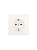 Розетка 1-мест. с/з ПБТ СП ZIMA IP20 16А безвинт. зажим слон. кость LEZARD 704-9088-122BQC