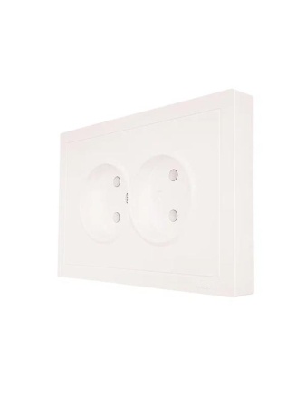 Розетка 2-мест. б/з СП ZIMA IP20 16А ПБТ безвинт. зажим слон. кость LEZARD 704-9000-128BQC