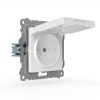 Розетка 1-м СП Pixel IP44 с заземл. с крышкой механизм бел. TOKOV ELECTRIC TKE-PX-R1ZSW1-C01-IP44