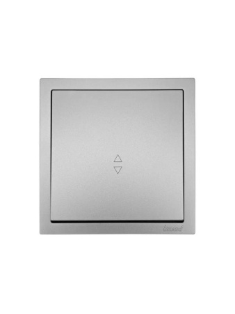 Выключатель проходной 1-кл. СП ZIMA IP20 10А безвинт. зажим сер. матов. LEZARD 704-7488-105QC