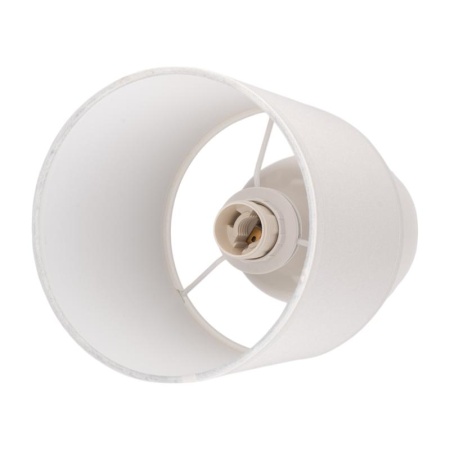 Светильник настольный JH2-02-wh E14 IP20 130х130х255мм керамика; ткань; PVC-пластик бел. JazzWay 5062313