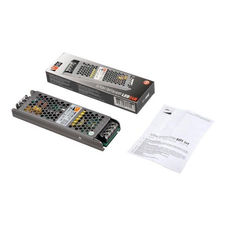 Блок питания для светодиодной ленты 150Вт 6.25А 24В IP20 BSPS метал. Pro+ JazzWay 5015593