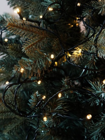 Гирлянда светодиодная "Нить" LD200-GWW-BO 20м 200LED тепл. бел. уличная 8 режимов элементы питания 3хAA SHLights 4690601045461