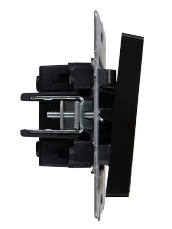 Выключатель 2-кл. СП BRITE ВС10-2-1-БрЧ 10А с индик. механизм черн. IEK BR-V20-1-10-K02