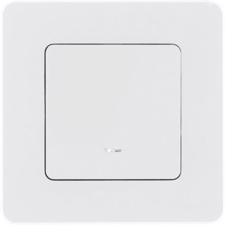 Выключатель 1-кл. Inspiria 10А IP20 250В 10AX с подсветкой/индикацией механизм бел. IEK 673610