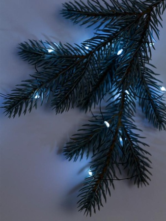 Гирлянда "Роса" DC-G06-120W 120 microLED 12.1м. 8реж. 3хAA бел. ФАZА 5059627