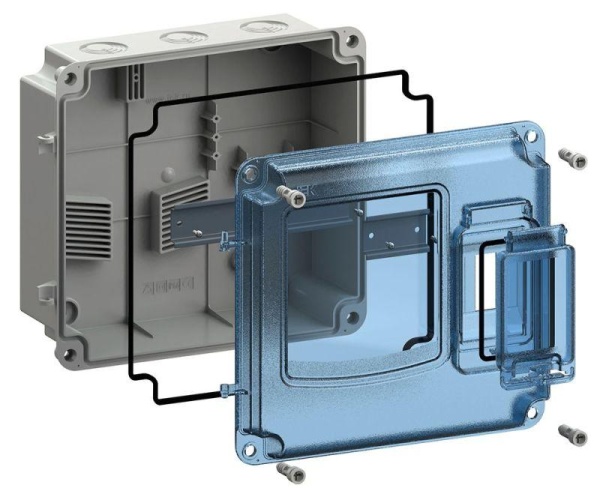 Корпус ЩУРн-П 1/3 Krepta 5 IP66 PC пластик. IEK MSP1-N-03-55