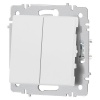 Выключатель 2-кл. СП Accent 6-104-01М 10А IP20 250В AL/CU бел. матов. Intro Б0063456