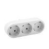 Разветвитель 3-м плоский с заземл. 16А 3500Вт 250В бел. DОМТОК 2656