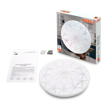 Светильник светодиодный декоративный PPB Astra-2 24Вт 4000К IP20 d320х60 настенно-потолочный бытовой JazzWay 5027022