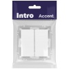 Выключатель 2-кл. СП Accent 6-104-01М 10А IP20 250В AL/CU бел. матов. Intro Б0063456