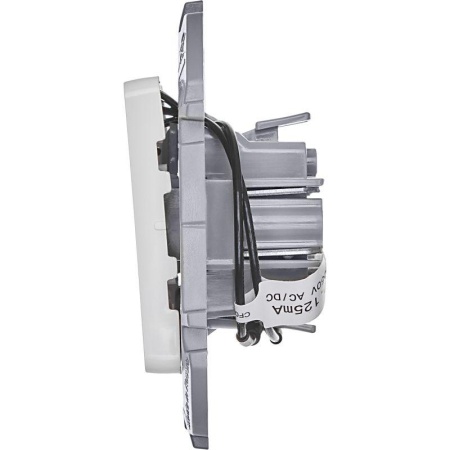 Выключатель 2-кл. Inspiria 10А IP20 250В 10AX с подсветкой/индикацией механизм бел. IEK 673630