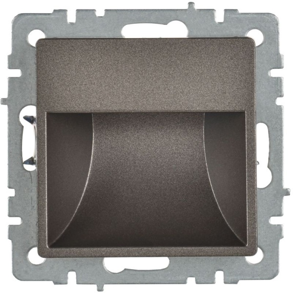 Подсветка светодиодная BRITE встраив. ПЛ20-БрТБ механизм бронза IEK BR-FL20-K45