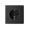 Розетка ArtGallery 16А с заземл. защ. шторки механизм карбон SE GAL001045