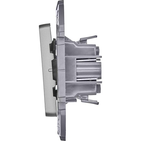 Выключатель 2-кл. Inspiria 10А IP20 250В 10AX механизм алюм. IEK 673622