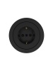 Розетка 1-м OSEN IP20 16А с заземл. ПБТ механизм черн. бархат LEZARD 743-4288-122B