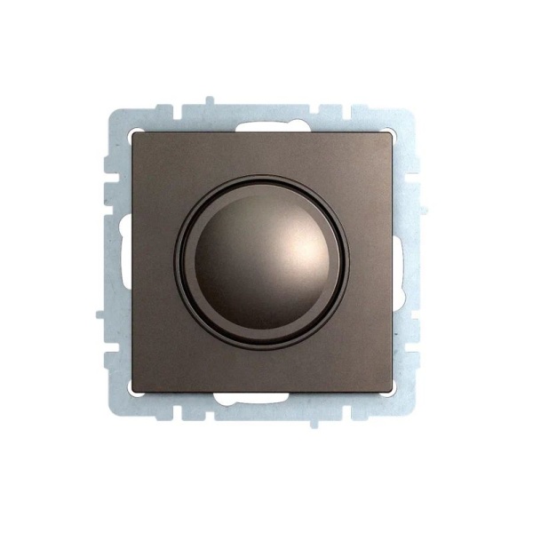 Светорегулятор СП BRITE пов-наж. 600Вт СС10-1-0-БрТБ механизм бронза IEK BR-D20-0600-K45