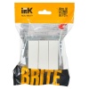 Выключатель 3-кл. СП BRITE ВС10-3-0-БрБ 10А механизм бел. IEK BR-V30-0-10-K01