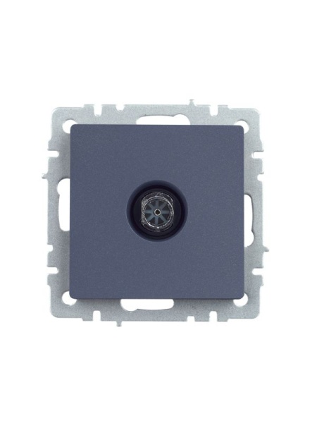 Розетка телевизионная оконечная TV СП Brite РТВ11-0-БрМ механизм маренго IEK BR-A10-O-K35