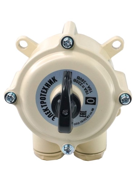 Переключатель пакетный ПП2-16 IP56 (пластик) Электротехник ET001823