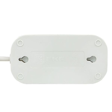 Удлинитель 2х3м без заземл. 10А IP20 Эксперт 2.2кВт ПВС 2х0.75 PROxima EKF UBA10-275-2-03