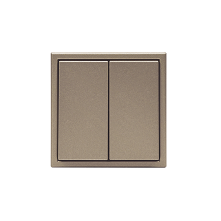 Переключатель 2-кл. ArtGallery (сх. 6/2) 10AX механизм шампань SE GAL000565