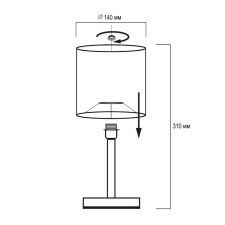 Светильник настольный JH1-01-iv 1х60Вт E27 (основа: натуральное дерево) IP20 JazzWay 5058231