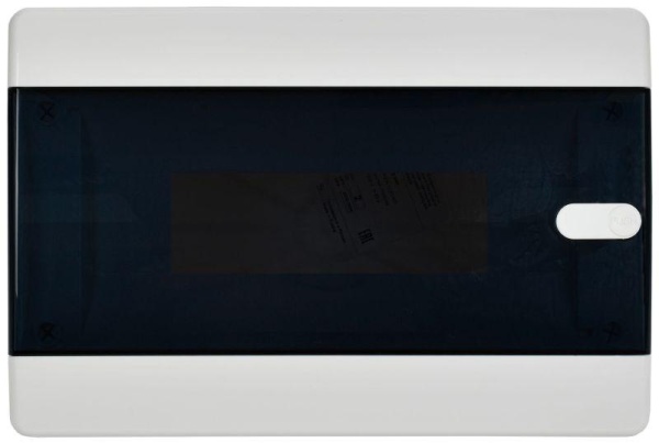 Корпус ЩРВ-П-12 UNION Compact IP41 черн. прозр. дверь пластик. IEK UIC-KP12-V-12-41-K01