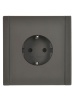 Розетка СП FORTE&PIANO FP315 16А с заземл. защ. шторки винт. крепл. сер. IEK FP-R14-16-K03
