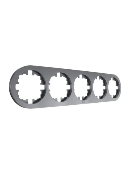 Рамка 5-м OSEN горизонт. круглая сер. матов. LEZARD 744-7400-150