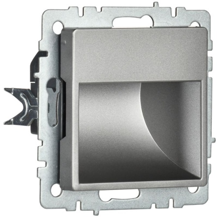 Подсветка светодиодная BRITE встраив. ПЛ20-БрС механизм сталь IEK BR-FL20-K46