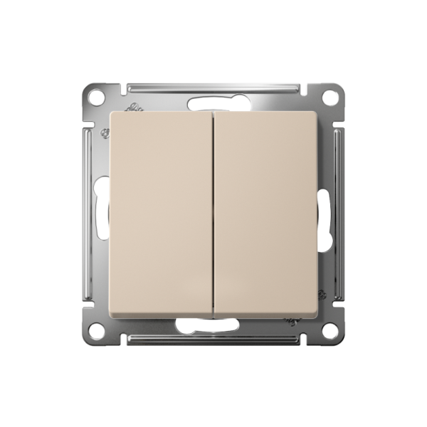 Выключатель 2-кл. AtlasDesign (сх. 2) 10А с самовозвратом механизм песочн. SE ATN001217