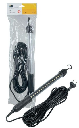 Светильник светодиодный переносной ДРО 2060 IP44 шнур 10м черн. IEK LDRO1-2060-04-10-K02