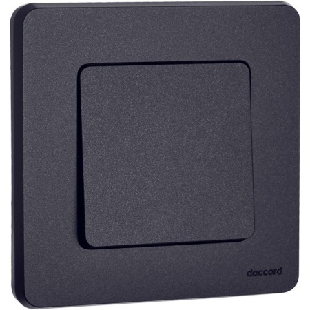 Выключатель 1-кл. Inspiria 10А IP20 250В 10AX механизм антрацит IEK 673603