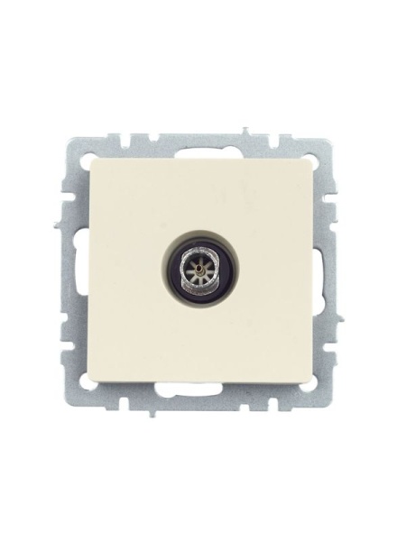 Розетка телевизионная оконечная TV СП Brite РТВ11-0-БрКр механизм беж. IEK BR-A10-O-K10